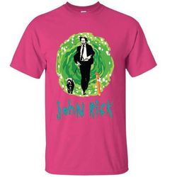 john rick john wick rick and morty crossover t-shirt