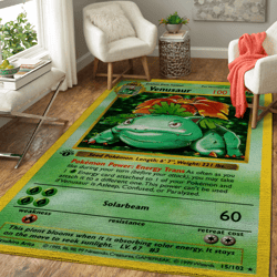 pokemon venusaur 1st edition rug