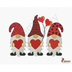 valentine gnomes embroidery designs, gnomes valentines embroidery designs, gnomes valentines embroidery design, gnomes l