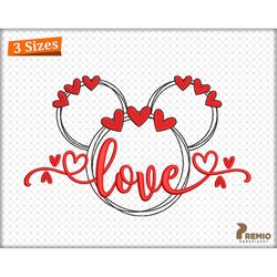 valentine's day love embroidery designs, valentine day embroidery design patterns, love hearts embroidery design files -