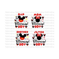 birthday boy bundle family svg, mickey mouse happy birthday svg, birthday squad png, making memories svg, magical kingdom, family trip svg