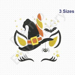 halloween unicorn embroidery design, halloween embroidery designs, unicorn embroidery design - instant download machine
