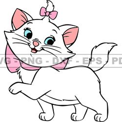 Disney Cat Marie Svg, Kitten Cat Marie Png, Cartoon Customs SVG, EPS, PNG, DXF 162