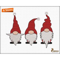christmas gnomes embroidery design, christmas embroidery design, christmas gnome embroidery pattern, gnomes machine embr