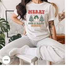christmas sweatshirt, xmas outfit, smile graphic tees, merry christmas gifts, winter clothing, holiday t shirts, womens