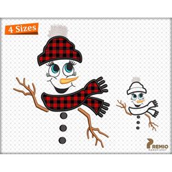 Snowman Applique Embroidery Design, Snowman Embroidery Design, Snowman Face Applique Machine Embroidery Design, Winter S