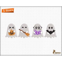 spooky ghost embroidery designs, boo bat broom pumpkin ghost embroidery machine files, halloween ghost digitizing embroi