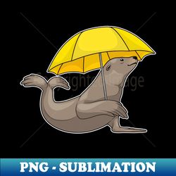 seal raining umbrella - png transparent sublimation file - stunning sublimation graphics