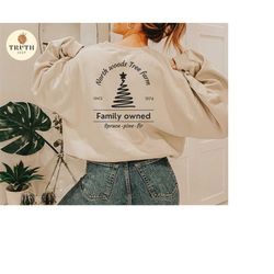 north pole company svg png,north wood tree farm svg,christmas sweatshirt svg,family christmas svg,christmas trees,dxf,sublimation cut file.