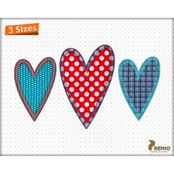 Hearts Applique Embroidery Design, Valentine Applique Design, HEARTS Applique Design For Machine Embroidery, Heart embro