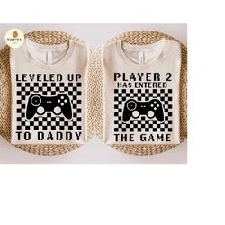 leveled up to daddy svg,fathers day svg for shirt,father and son svg,video game controller,gaming svg,new dad,png dxf eps,sublimation,cricut