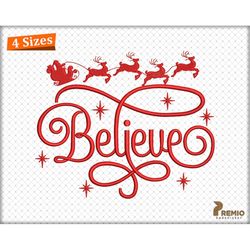 believe embroidery designs, christmas believe embroidery design, christmas embroidery machine design files, holiday embr