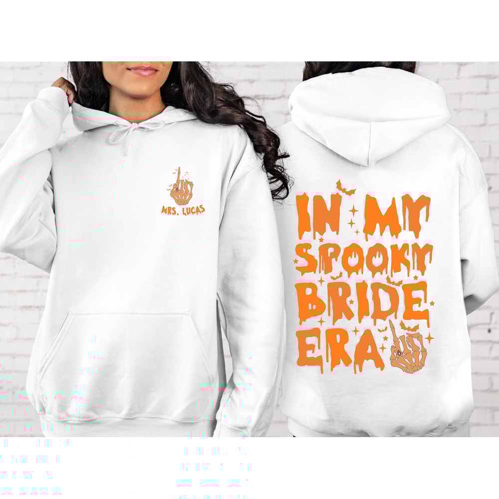Custom In My Spooky Bride Era Sweatshirt and Hoodie, Halloween Hoodie, Halloween Bachelorette Party, Bridal Shower Gift, Wedding Gift Hoodie - 4.jpg
