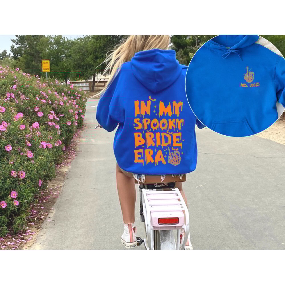 Custom In My Spooky Bride Era Sweatshirt and Hoodie, Halloween Hoodie, Halloween Bachelorette Party, Bridal Shower Gift, Wedding Gift Hoodie - 6.jpg