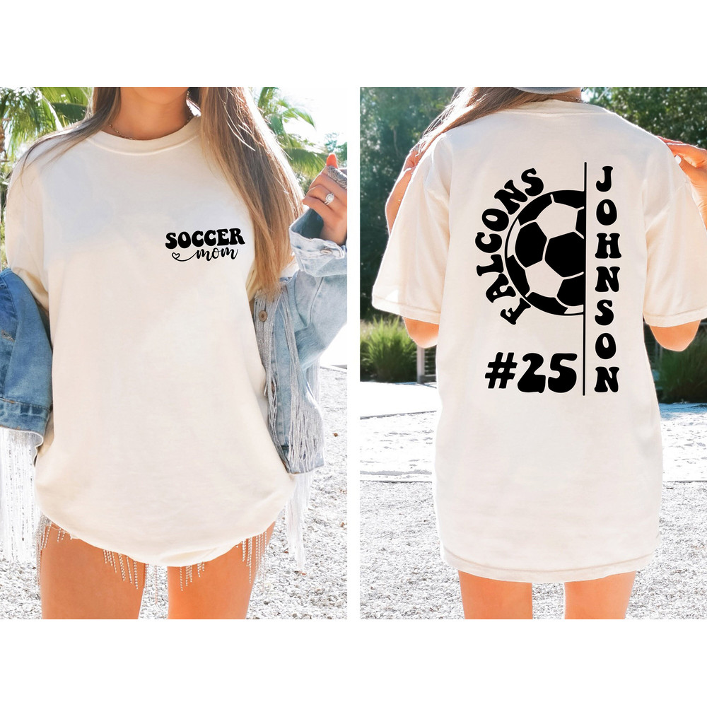 Custom Soccer Comfort Colors Shirt, Personalized Soccer Mom Tee, Game Day Soccer Tee, Mascot Soccer Tee, Custom Soccer Comfort Colors Shirt - 1.jpg