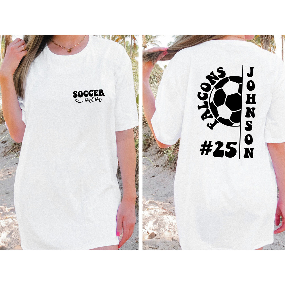 Custom Soccer Comfort Colors Shirt, Personalized Soccer Mom Tee, Game Day Soccer Tee, Mascot Soccer Tee, Custom Soccer Comfort Colors Shirt - 2.jpg