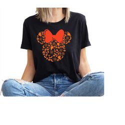 disney halloween shirts, spooky season t shirts, minnie mouse crewneck sweatshirt, disney crew t-shirt, gift for kids, p