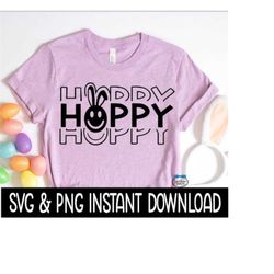happy bunny easter svg, happy bunny easter png, easter shirt svg, easter tee, instant download, cricut cut files, silhouette cut file print