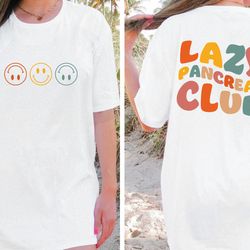 groovy lazy pancreas club comfort colors shirt , shirt for diabetics and people with diabetes, gift for diabetes