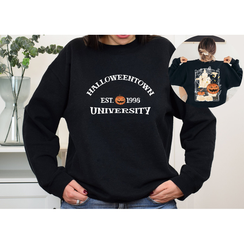 Halloween Shirts, Halloweentown University Sweatshirts, Halloween Shirts, Spooky Vibes Shirt, Vintage Halloween Shirt - 1.jpg