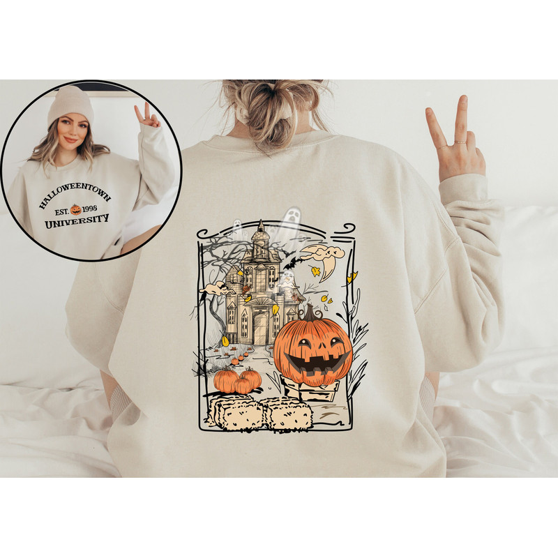 Halloween Shirts, Halloweentown University Sweatshirts, Halloween Shirts, Spooky Vibes Shirt, Vintage Halloween Shirt - 2.jpg