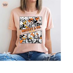 disney halloween gifts, mickey and friends shirts, skeleton t-shirt, kids spooky season clothing, matching disney world