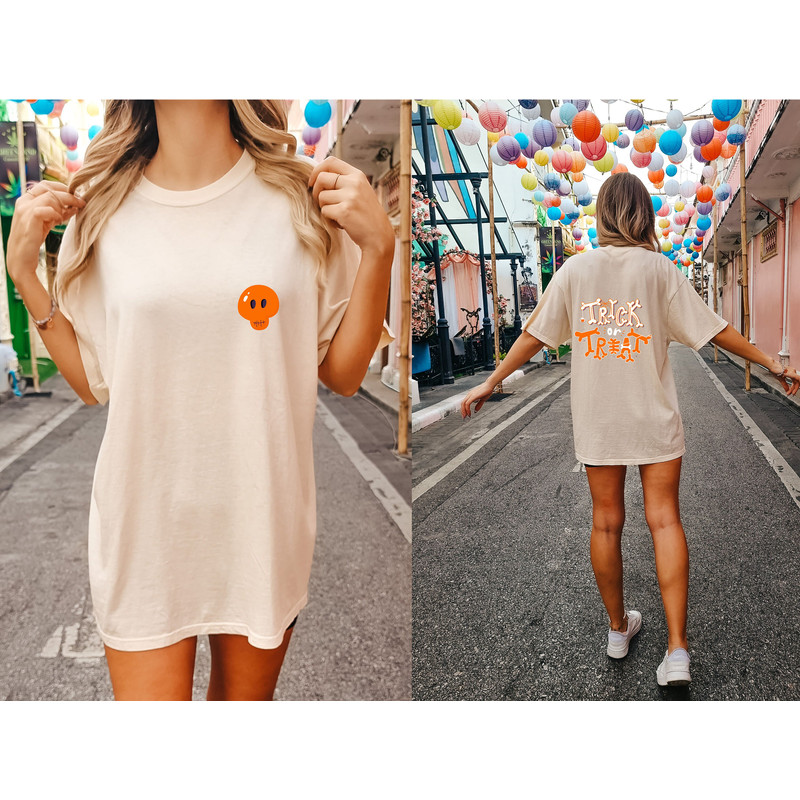 Halloween Trick or Treat Comfort Colors Shirt, Halloween Trick-Or-Treat, Halloween Trick-or-Treat Tee, Funny Halloween Shirt, Halloween Tee - 2.jpg