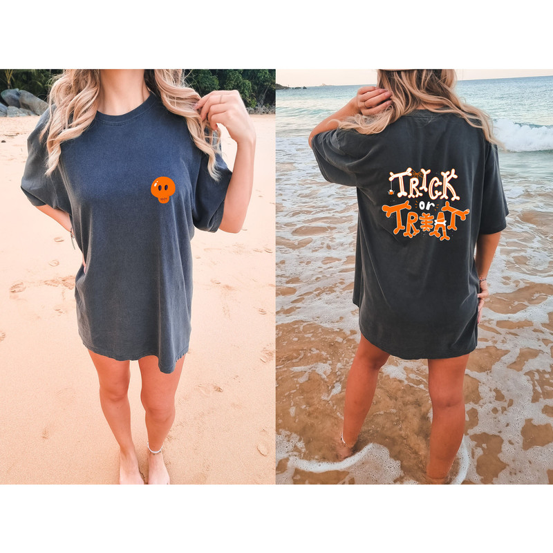 Halloween Trick or Treat Comfort Colors Shirt, Halloween Trick-Or-Treat, Halloween Trick-or-Treat Tee, Funny Halloween Shirt, Halloween Tee - 3.jpg