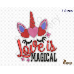 love is magical unicorn embroidery designs, valentine unicorn machine embroidery, love embroidery designs, valentine emb