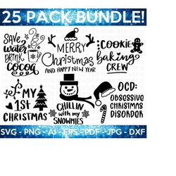 christmas svg bundle, winter svg, santa svg, holiday, merry christmas, christmas bundle, funny christmas shirt, cut file cricut