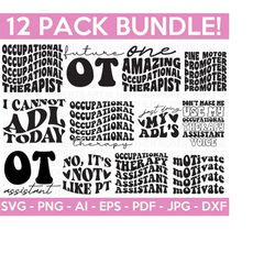 occupational therapy svg bundle, occupational therapy svg, ot svg, ot assistant svg, occupational therapist svg, cricut cut files,silhouette