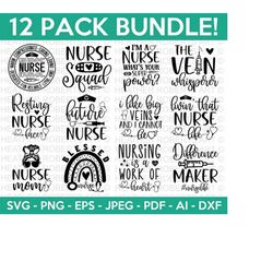 nurse svg bundle, nurse quotes svg, nurse mom svg, nurse rainbow, nurse svg heart, nurse life, stethoscope, cut files for cricut, silhouette