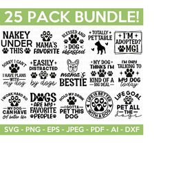 dog quotes svg bundle, dog quotes svg, fur mom svg, dog mom svg, dog mama, paw prints svg, dog lover svg, cricut cut file, silhouette