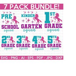 back to school svg bundle, unicorn svg, grade level vibes svg, teacher svg, school, school shirt svg, kid shirt svg, cut file cricut