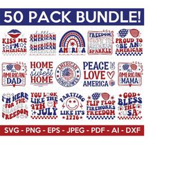 4th of july svg bundle, july 4th svg, fourth of july svg, america svg, usa flag svg, independence day svg, cut file cricut, silhouette