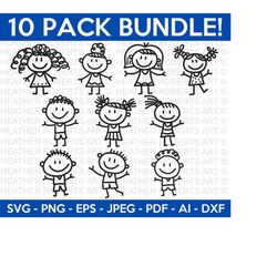 stick figures svg bundle, stick people svg, stick figures svg, stick kids svg,stick girls svg,stick boys svg,cut files for cricut,silhouette