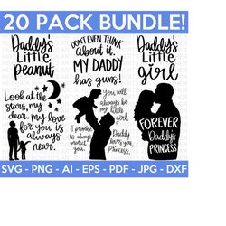 daddy svg bundle, father svg, daddy and me svg, mini me, dad life, girl dad svg, boy dad svg, dad shirt, father's day, cut files for cricut