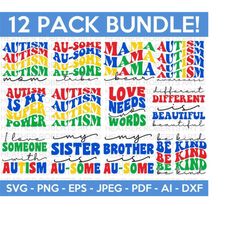 autism svg bundle, autism svg, autism awareness svg, autism spectrum svg, love and awareness, autism awareness month, cricut cut file