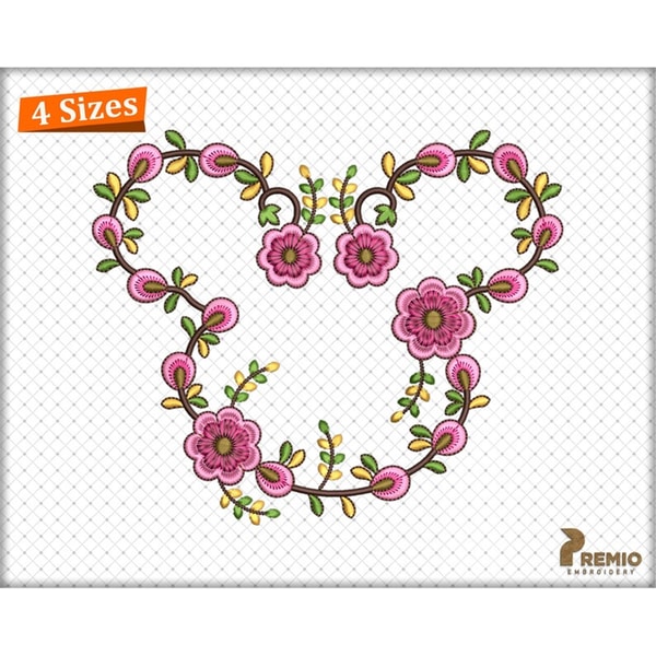 Spring embroidery designs, Floral head spring machine embroi | Inspire ...