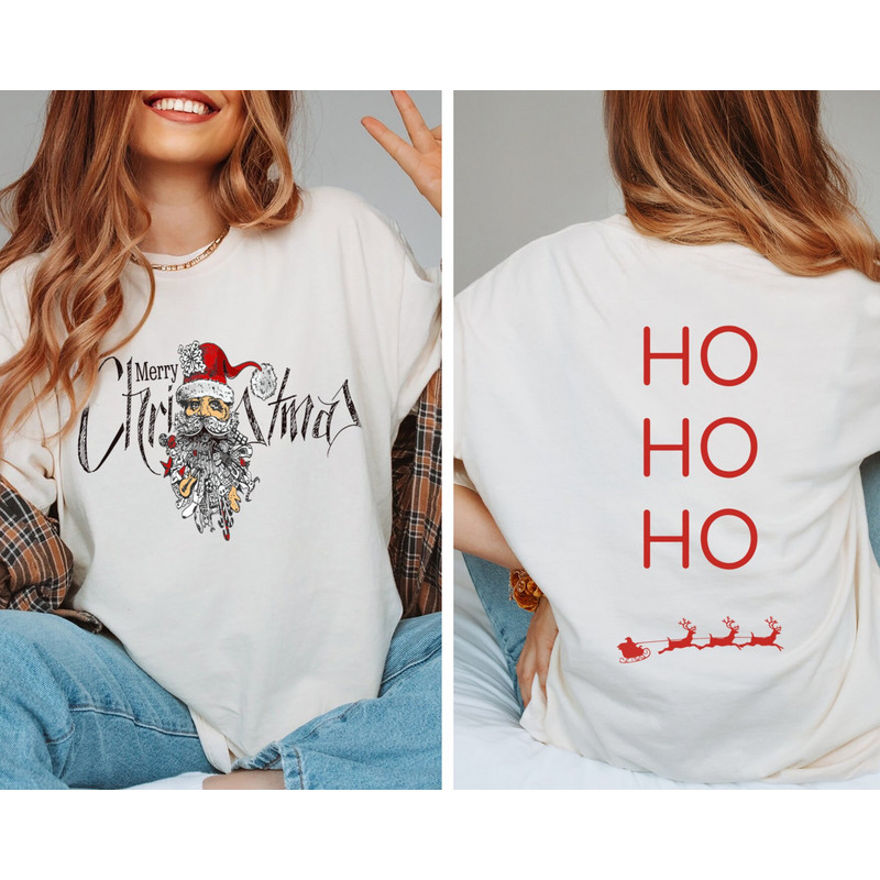 Santa's Gifts Christmas Comfort Colors Shirt, Retro Santa Christmas Shirt, Vintage Santa Ho Ho Ho Christmas Shirt, Santa Merry Christmas Tee - 1.jpg