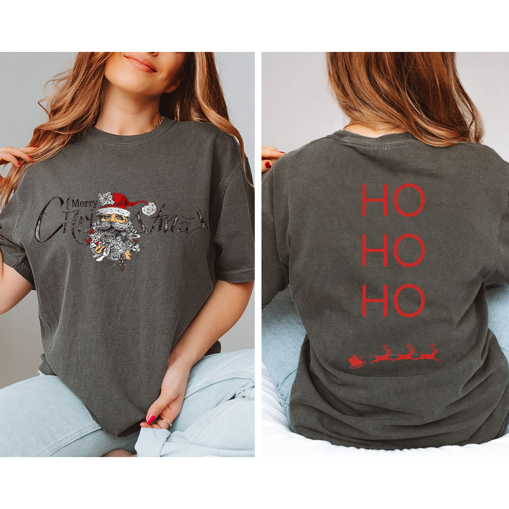 Santa's Gifts Christmas Comfort Colors Shirt, Retro Santa Christmas Shirt, Vintage Santa Ho Ho Ho Christmas Shirt, Santa Merry Christmas Tee - 3.jpg