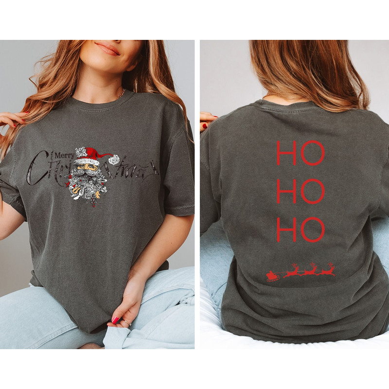Santa's Gifts Christmas Comfort Colors Shirt, Retro Santa Christmas Shirt, Vintage Santa Ho Ho Ho Christmas Shirt, Santa Merry Christmas Tee - 3.jpg
