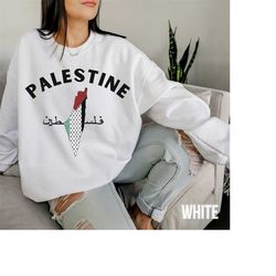 palestine sweatshirt, palestine flag crewneck sweatshirt,free gaza unisex college varsity style hoodie,palestinian sweat