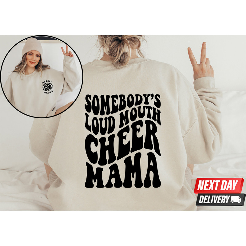 Somebody's Loud Mouth Cheer Mama Sweatshirts, Football Cheer Mama Shirts, Cheer Mom, Cheer, Cheer Mama T-Shirt , Wavy Stacked Comfort Color - 1.jpg