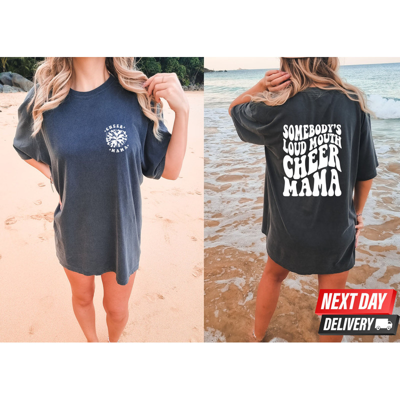 Somebody's Loud Mouth Cheer Mama Sweatshirts, Football Cheer Mama Shirts, Cheer Mom, Cheer, Cheer Mama T-Shirt , Wavy Stacked Comfort Color - 3.jpg