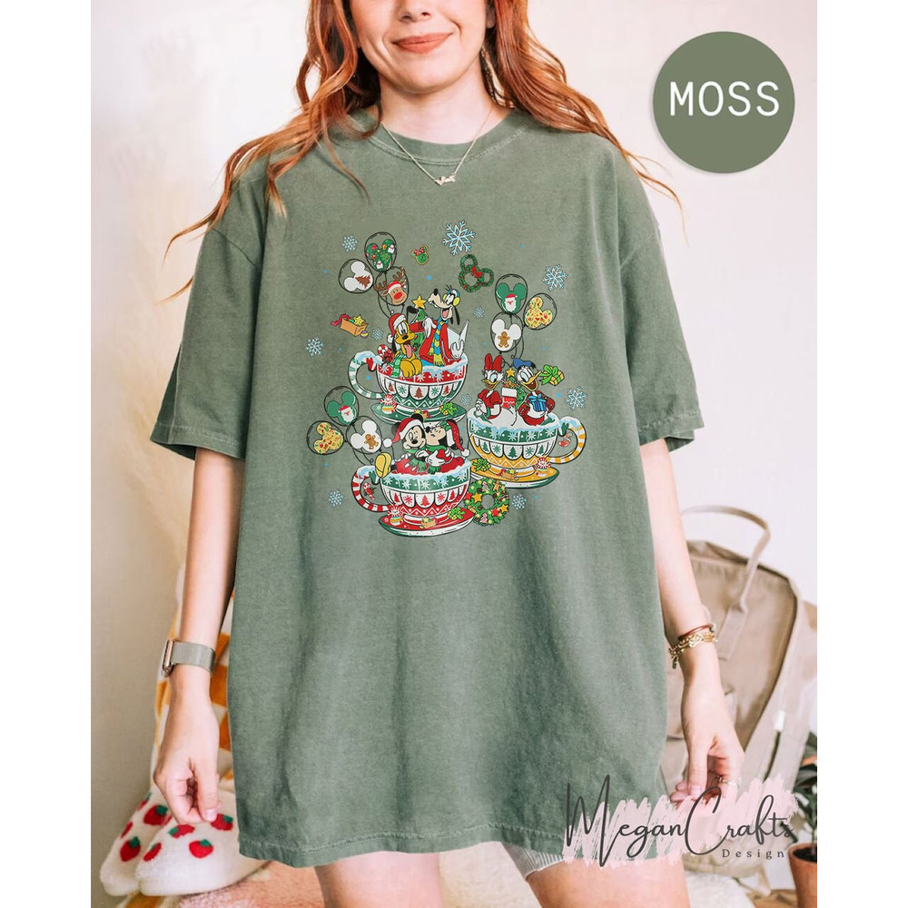 Mickey's Very Merry Christmas Party 2023 Comfort Colors Shirt, Disney Family Christmas Shirt, Mickey Mouse Tea Cup Shirt, Xmas Party Shirt - 3.jpg