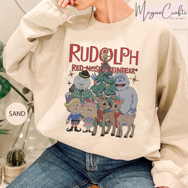 Vintage Rudolph The Red Nosed Reindeer Christmas Sweatshirt, Rudolph Xmas Sweatshirt, Rudolph Christmas Shirt, Vintage Christmas Movie Shirt - 1.jpg