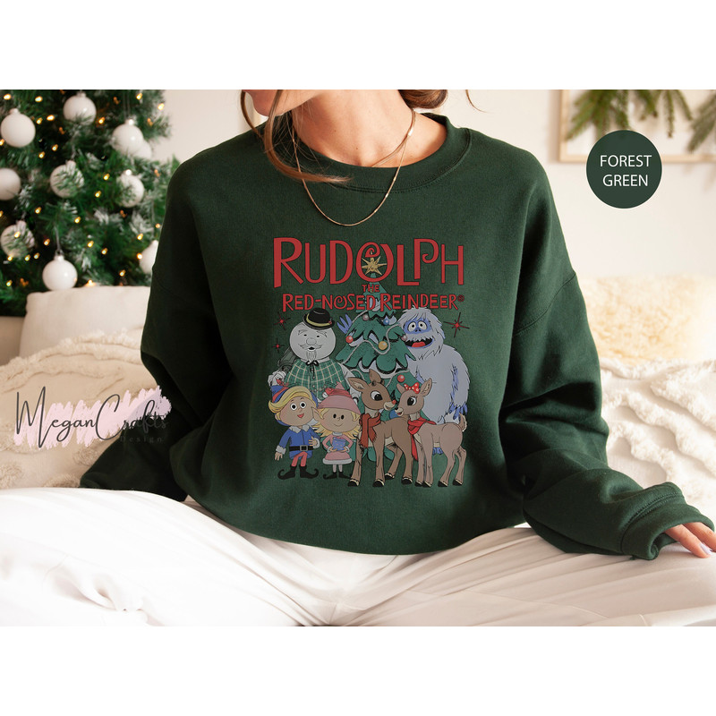 Vintage Rudolph The Red Nosed Reindeer Christmas Sweatshirt, Rudolph Xmas Sweatshirt, Rudolph Christmas Shirt, Vintage Christmas Movie Shirt - 2.jpg