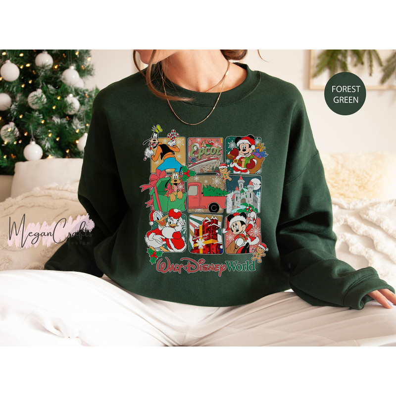 Walt Disney World Christmas Comfort Colors Shirt, Mickey & Friends Disney Christmas Shirt, WDW Magic Kingdom Animal Kingdom Christmas Shirts - 1.jpg