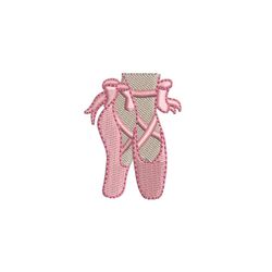 ballet slippers, ballet shoes machine embroidery design